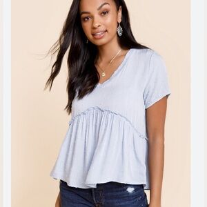 Jun & Ivy Babydoll Top from Francesca's